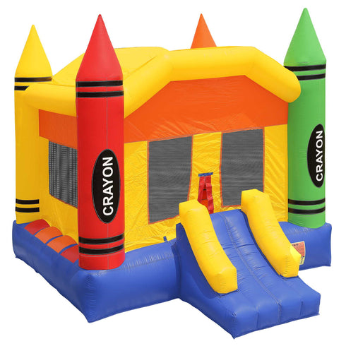 Commercial Crayon Castle Bounce House